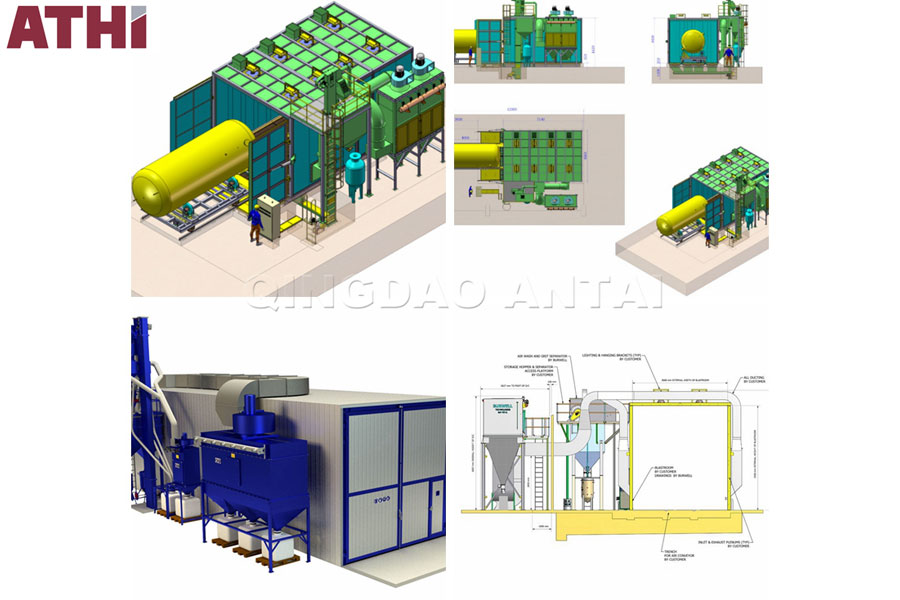 Scraper Floor Sand Blasting Room